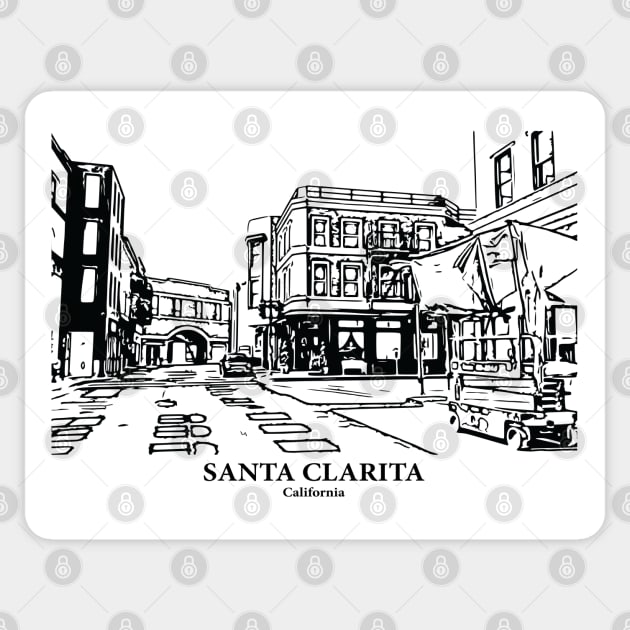 Santa Clarita - California Sticker by Lakeric